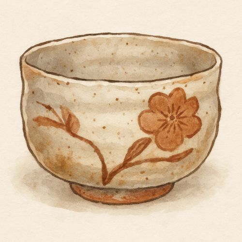 北大路魯山人「絵志野茶碗」